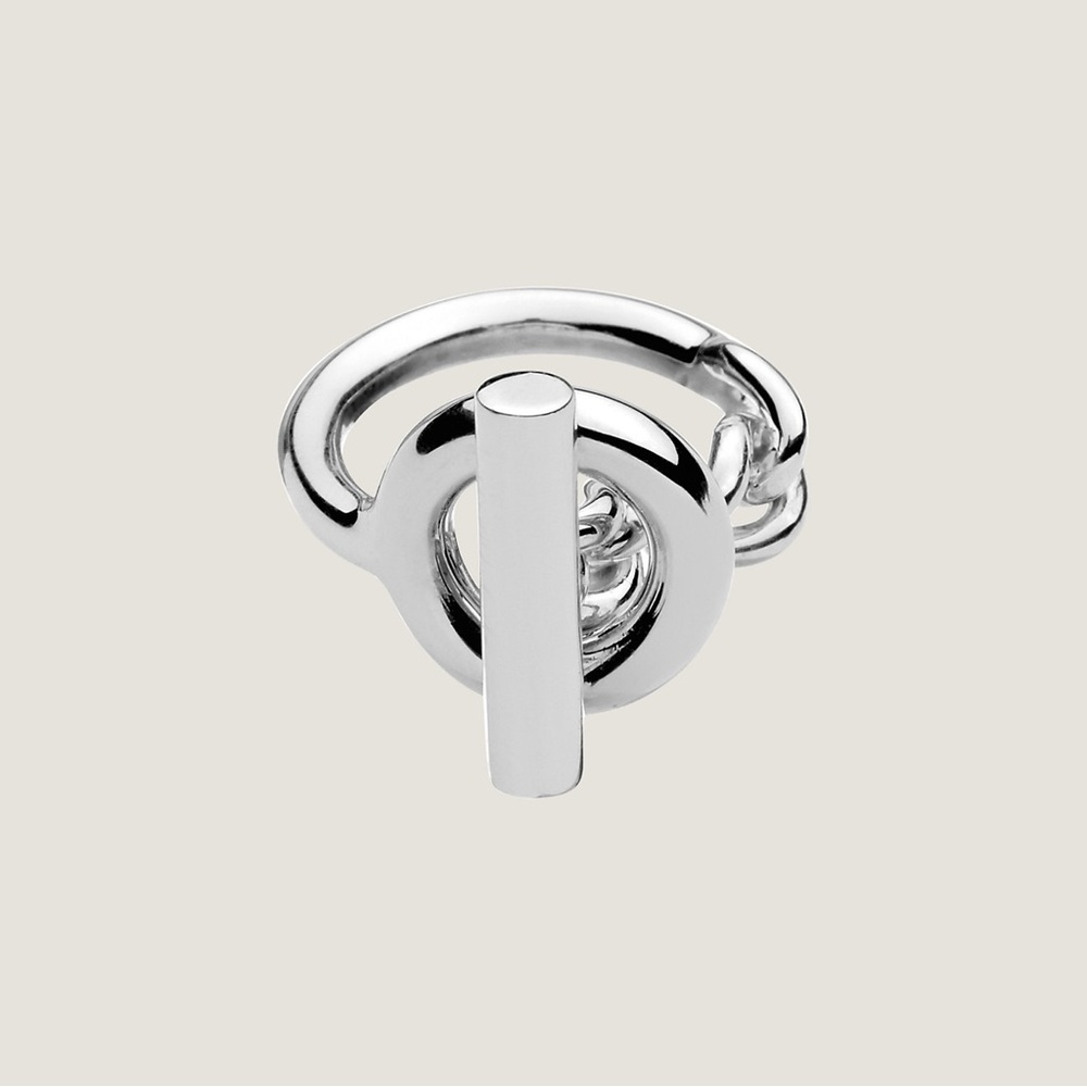 ✨NEW✨Hermes 2025 Sterling Silver Croisette Ring - Small Model / Size 54